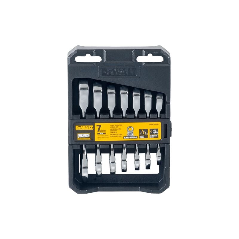 Dewalt - DWMT19261-0 de set de clés métriques de à cliquet, 7 pcs.