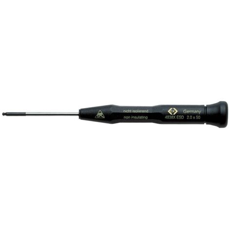 Clé coudée pour vis à 6 pans creux antistatique (ESD) 1.5 mm C.K T4838XESD15 Longueur de la lame: 50 mm N/A 1 pc(s) C59050