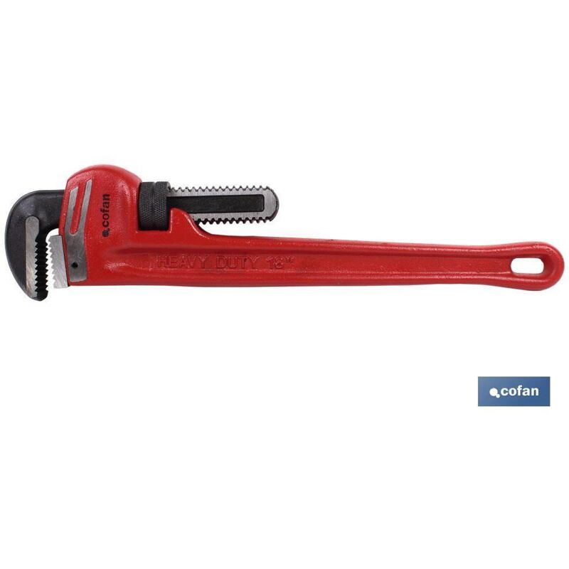 Cofan - Clé robuste Stillson pour tuyau L-18