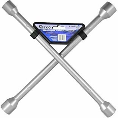Clé croisée geko g10050 douilles 17mm 22mm