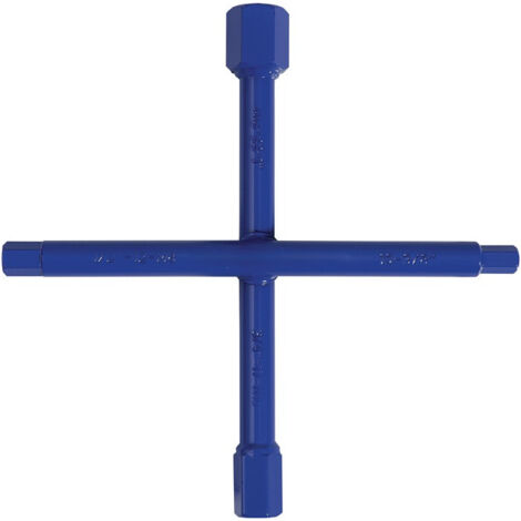 Clé cruciforme sanitaire 200 x 200 mm avec multifonction PROMAT