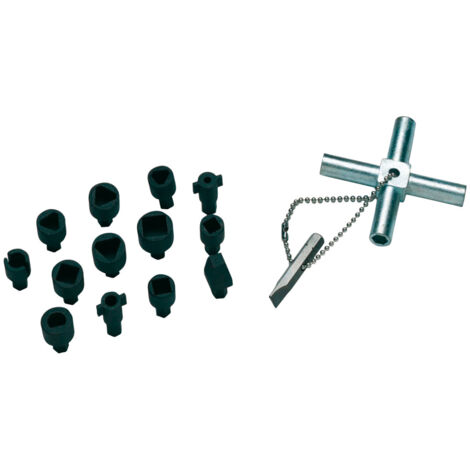 Clé d'armoire de manoeuvre, jeu de clés multiples