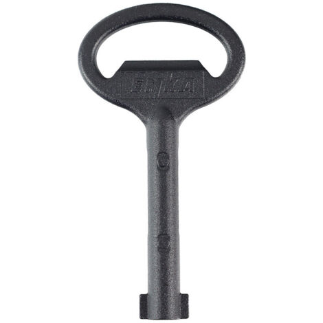 Clé d'armoire DIN 43668, alésage 5 MM, double panneton