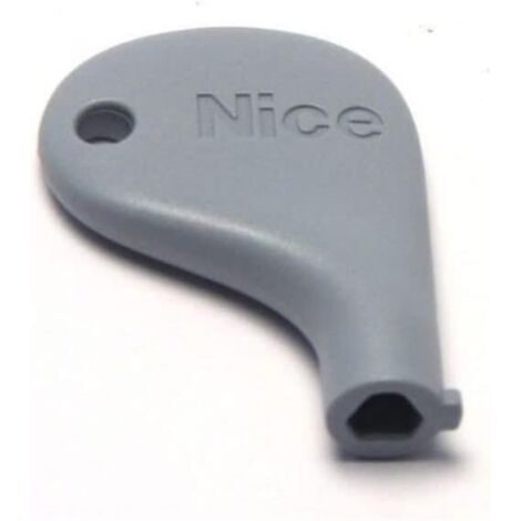 Clé de Déverrouillage Triangulaire NICE PPD1244A.4540 pour Portail, Clé de Déblocage Universelle, Ouverture Manuelle Coupure Courant, Compatible NICE PopKit RoadKit RobusKit WingoKit HoppKit