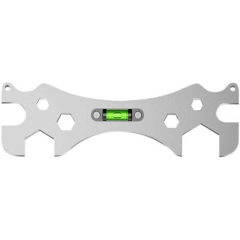 Clé de Douche,Outil de Clé Multifonctionnelle,Clés de Nivellement à Angle Incurvé,Installation Et Entretien De La Salle De Bain Outil De Clé De Salle De Bain,pour vis à Hexagonale 11-16 mm
