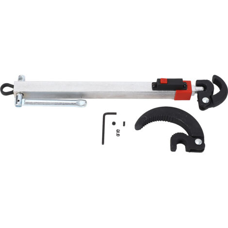 Clé de lavabo 250mm, têtes pivotantes à 180 degrés, clé d'évier télescopique, outil de plomberie pour diamètre de 10mm à 64mm