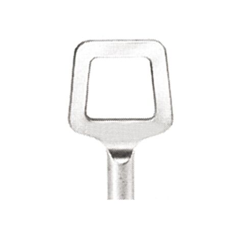 Clé de meuble CLE29 - patiné argent - VACHETTE