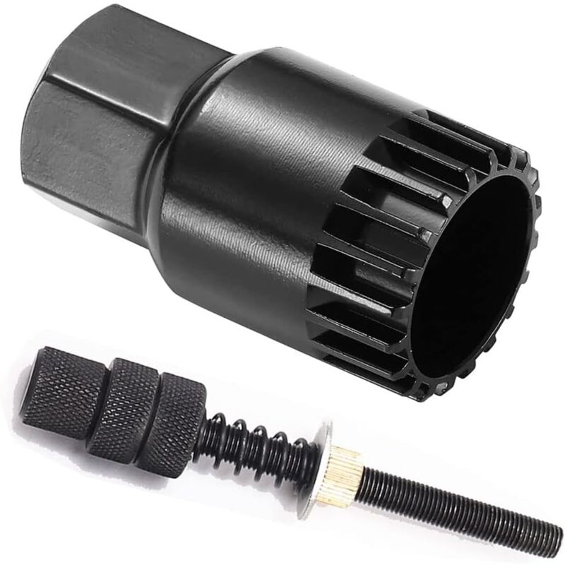 Clé de roulement intérieur de vélo pour pédalier 24 mm 20 Dents Outil antidérapant 1/2 raccords enfichables, Noir