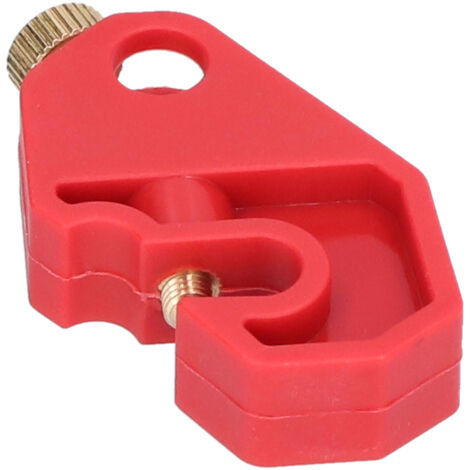 Clé de Sécurité pour Disjoncteur, Verrouillage à Vis Dorée sans Outil, Compatible Trou 10mm/0.4 Pouces