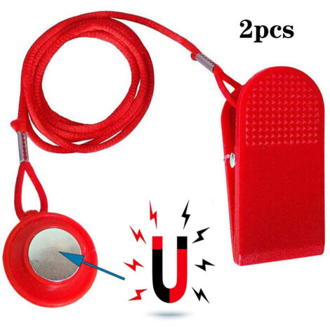 Clé de sécurité pour tapis de course, kit de fitness universel avec aimant de sécurité pour tapis de course