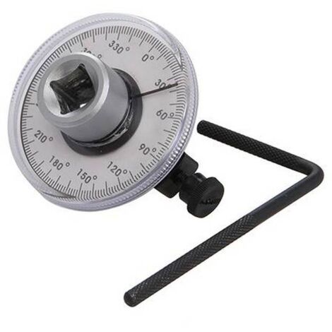 Clé de serrage angulaire 1/2 pour clé dynamométrique – Serrage précis jusqu'à 360° – Poignée de calage ajustable – Carré d'entraînement 12,7mm – Kroftools