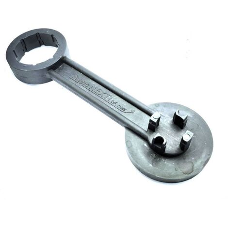 Clé de serrage multi fonctions en nylon pour bidons et fûts