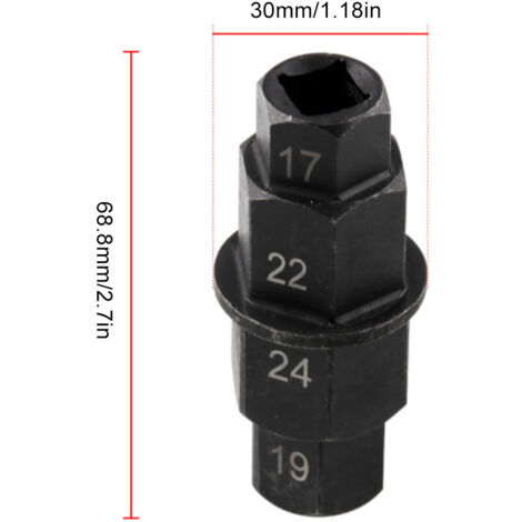 Clé de serrage pour axe de roue moto 17mm 19mm 22mm 24mm - Outil de réparation