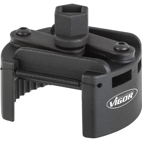 Clé de tension pour filtre à huile ∙ 80 – 115 mm ∙ universelle ∙ V4414 ∙ 6 pans extérieurs 22 mm, Carré creux 1/2 pouce (12,5 mm) ∙ 80 - 115 mm