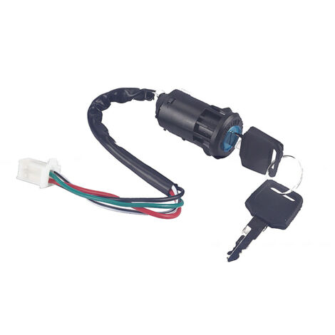 Clé de verrouillage de commutateur d'allumage à 4 fils pour Quad ATV Go Kart Pit Dirt Bike Cyclomoteur Scooter