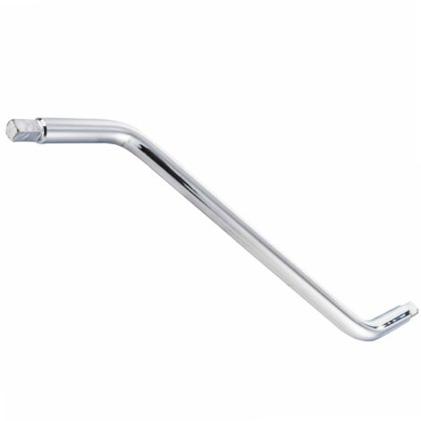 Clé de vidange coudée 26,5 cm en chrome vanadium – Accès facile dans espaces restreints – 2 embouts de 8 mm et 10 mm – Peraline