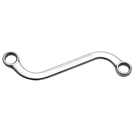 Clé double fourche BGS 30745 acier chromé mat 21 cm