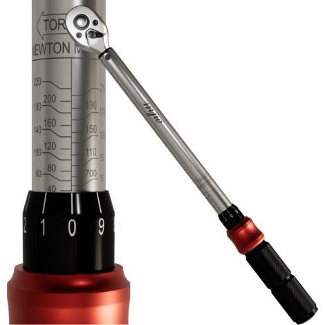 Clé dynamométrique 1/2" 72T 40-220 Nm