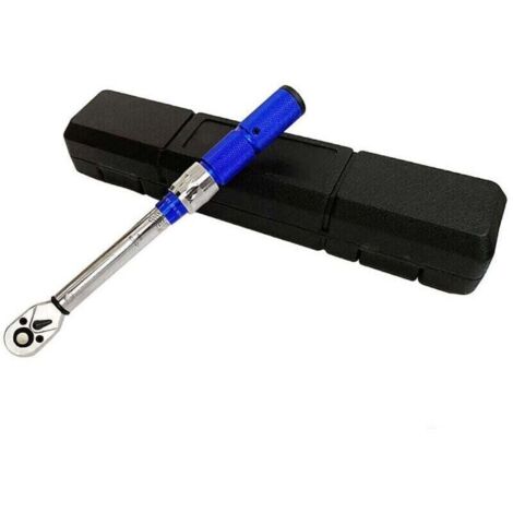 Clé dynamométrique 1/4", 2-24 NM Kit de clés dynamométriques pour vélo et moto, 0,2 NM Micro réglage avec blocage, clé dynamométrique avec tête à cliquet réversible à 72