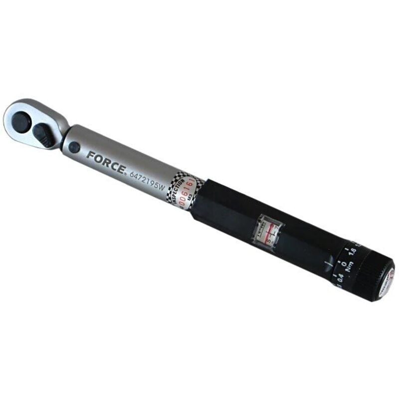 Force - Cle dynamometrique courte 195 mm carre 1/4 de 3 a 15 nm