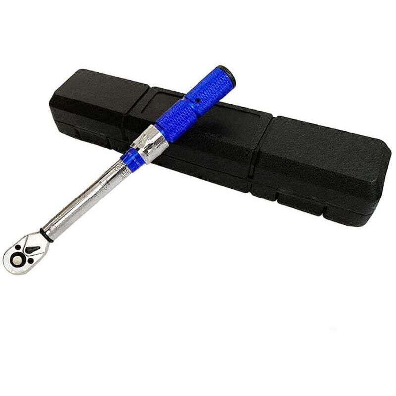 Clé dynamométrique 1/4', 2-24 nm Kit de clés dynamométriques pour vélo et moto, 0,2 nm Micro réglage avec blocage, précision d'erreur ± 3 %, clé