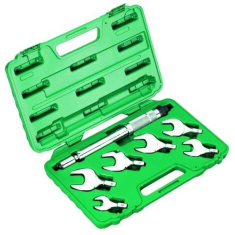 Etui de clés dynamométriques 17-19-22-24-27-29 mm – Couple de serrage 10-75 Nm – 1 pièce pour usage professionnel – CBM