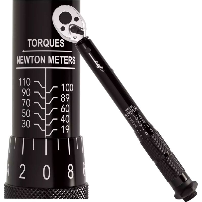 MJW Clé dynamométrique 3/8"" 19-110 Nm noir