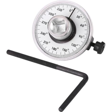 Clé dynamométrique à angle réglable de 1/2 pouce pour mesurer la voie des roues de voiture, angle de 360 degrés