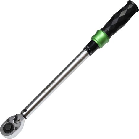 Clé dynamométrique haute précision préréglée avec cliquet réversible 1/2 28-210Nm, 460mm