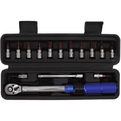Clé dynamométrique vélo 1/4 pouce 2-14 Nm, kit réparation et entretien bicyclette, outil cycliste professionnel