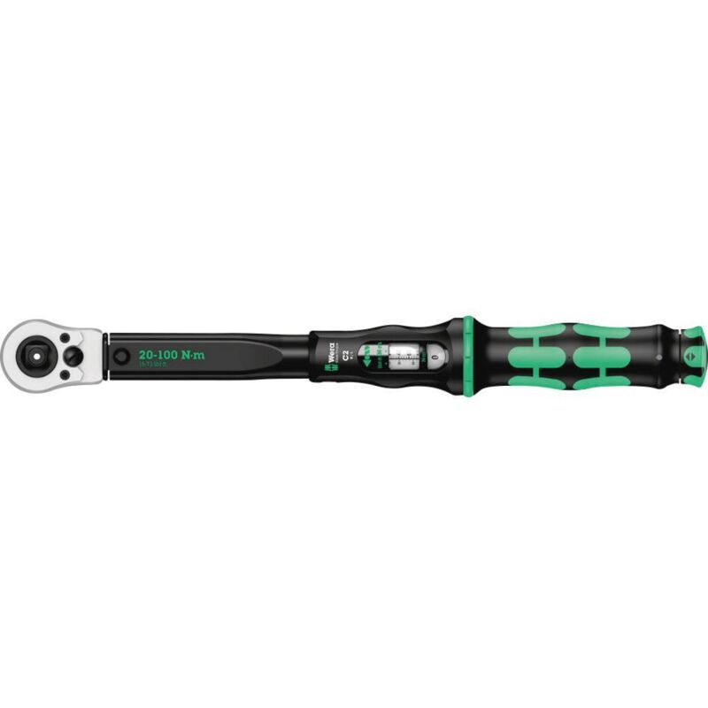 Click-Torque c 2 r/l 05075625001 Clé dynamométrique 1/2' (12.5 mm) 20 - 100 Nm Y342722 - Wera
