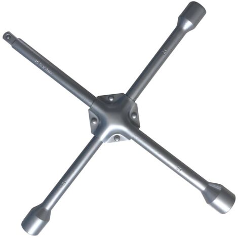 Clé en croix 1/2"-17-19-21mm L. 355mm CrV - OM 0766BL - CLAS Equipements