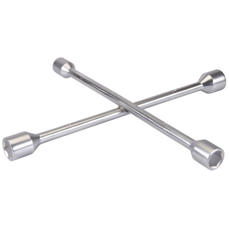 Silverline - clé en croix 17, 19, 21 & 23 mm 380629