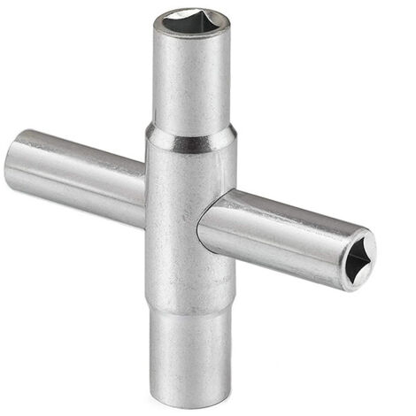 Clé en croix, clé à robinet manuelle, clé pour robinetterie de salle de bain, outil pour robinetterie extérieure