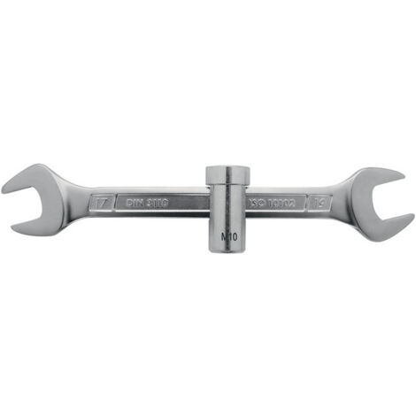 Clé expresse longueur 223 mm ouverture de clé 17 x 19 mm m10 chromé PROMAT