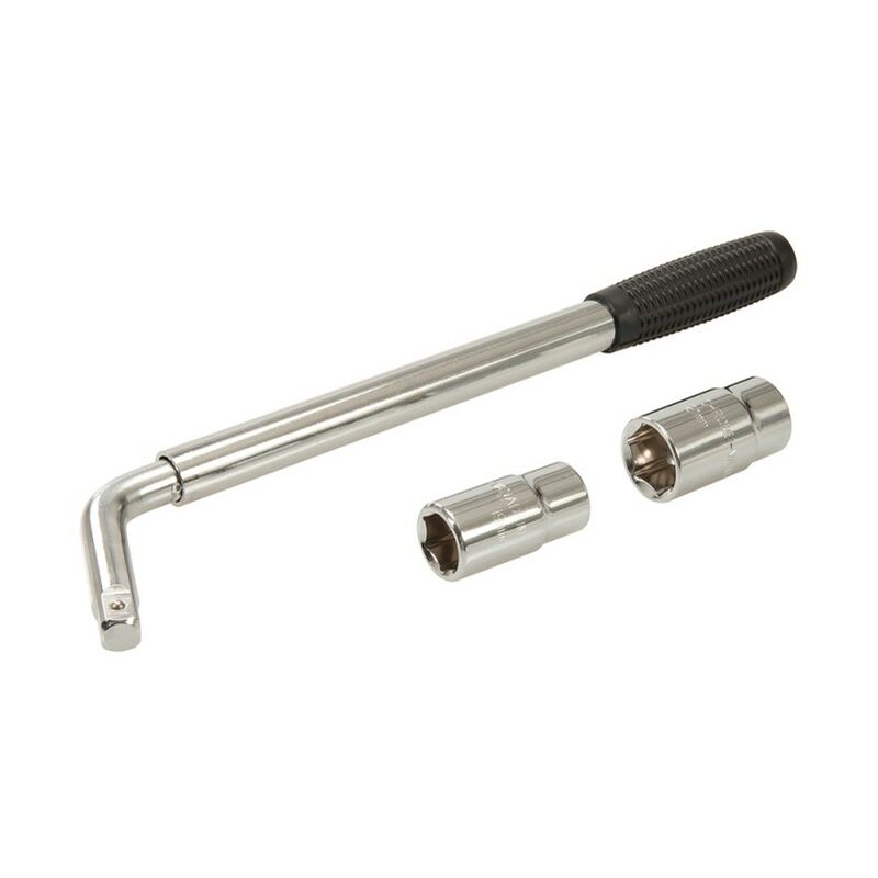 Clé à cliquet extensible pour roues 1/2'' - 17, 19, 21 et 23 mm