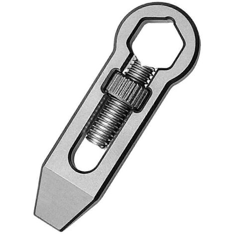 Clé hexagonale en alliage de titane Mini outil EDC levier ouvre-bouteille--