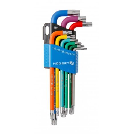 Clé hexagonale Hogert HT1W817 9  unités