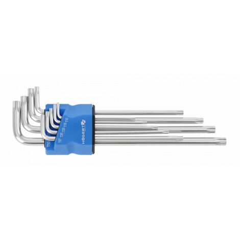 Clé hexagonale Hogert HT1W831 TT10-TT50 9 unités