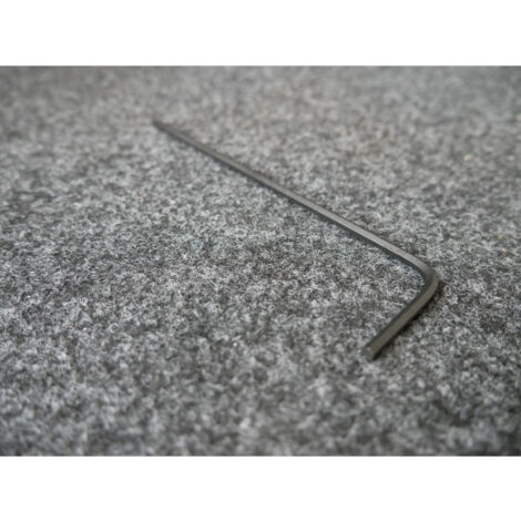 Clé mâle 6 pans coudée 3x130mm acier brunie
