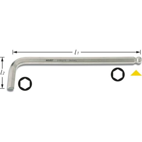 Hazet 2100-22 angle-tournevis sw 22 mm clé pour vis hexagonale