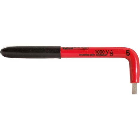 Clé mâle coudée à six pans creux avec revêtement isolant, 3 mm