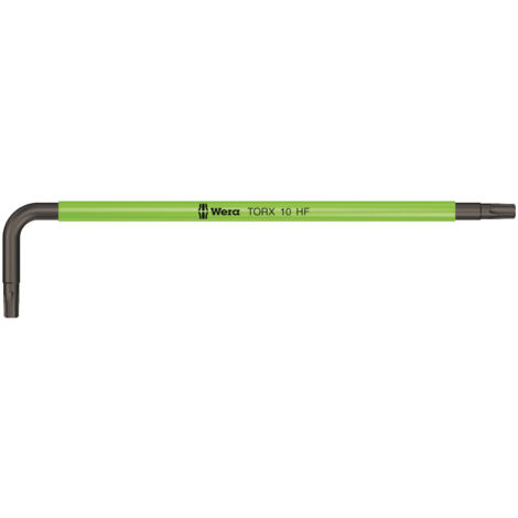 Cle male coudee WERA BlackLaser TORX T10 avec fonction de retenue