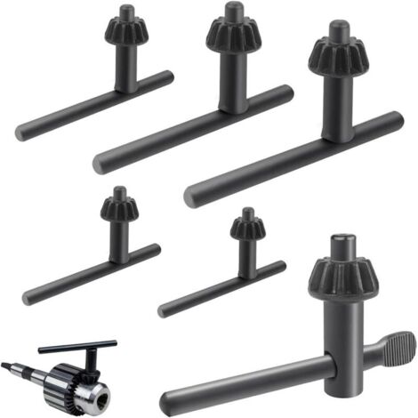 Clé mandrin perceuse 4/6/10/13/16/20mm – Lot de 6 clés – Pour perçage précis dans divers matériaux – Adapté pour espaces confinés