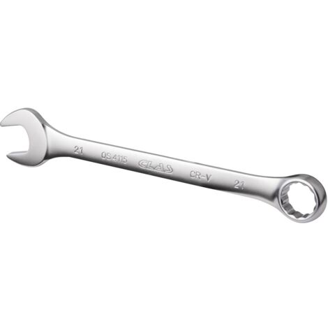 Clé mixte 21mm 12 pans CrV DIN ISO 3113 - OS 4115 - CLAS Equipements