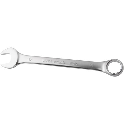 Clé mixte 32mm 12 pans CrV DIN ISO 3113 - OS 4204 - CLAS Equipements