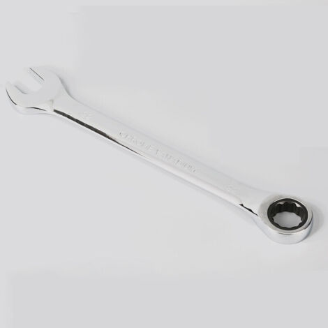 Clé mixte à cliquet 72 dents - 22 mm - Finition satinée - Chrome vanadium