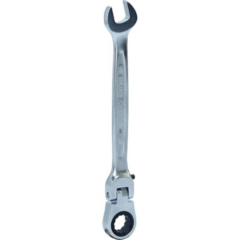 Clé mixte à cliquet à tête inclinable à verrouillage GEARplus, 9 mm
