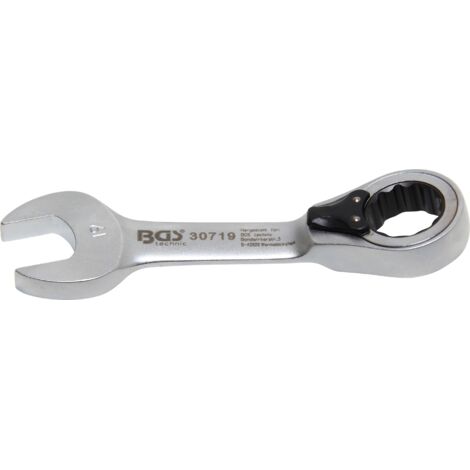 Clé mixte à cliquet bgs technic chrome 19 mm
