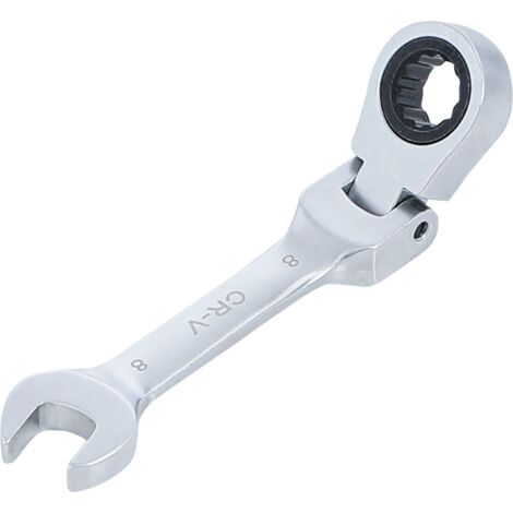 CLÉ MIXTE À CLIQUET  COURTE  À COUDER  8 MM BGS 6908